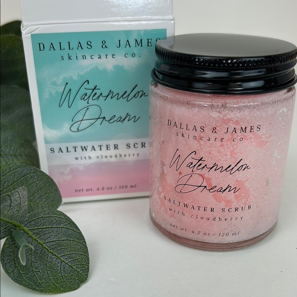 Dallas & James Watermelon Dream Saltwater Scrub NEW! With cloudberry 4.2 oz.